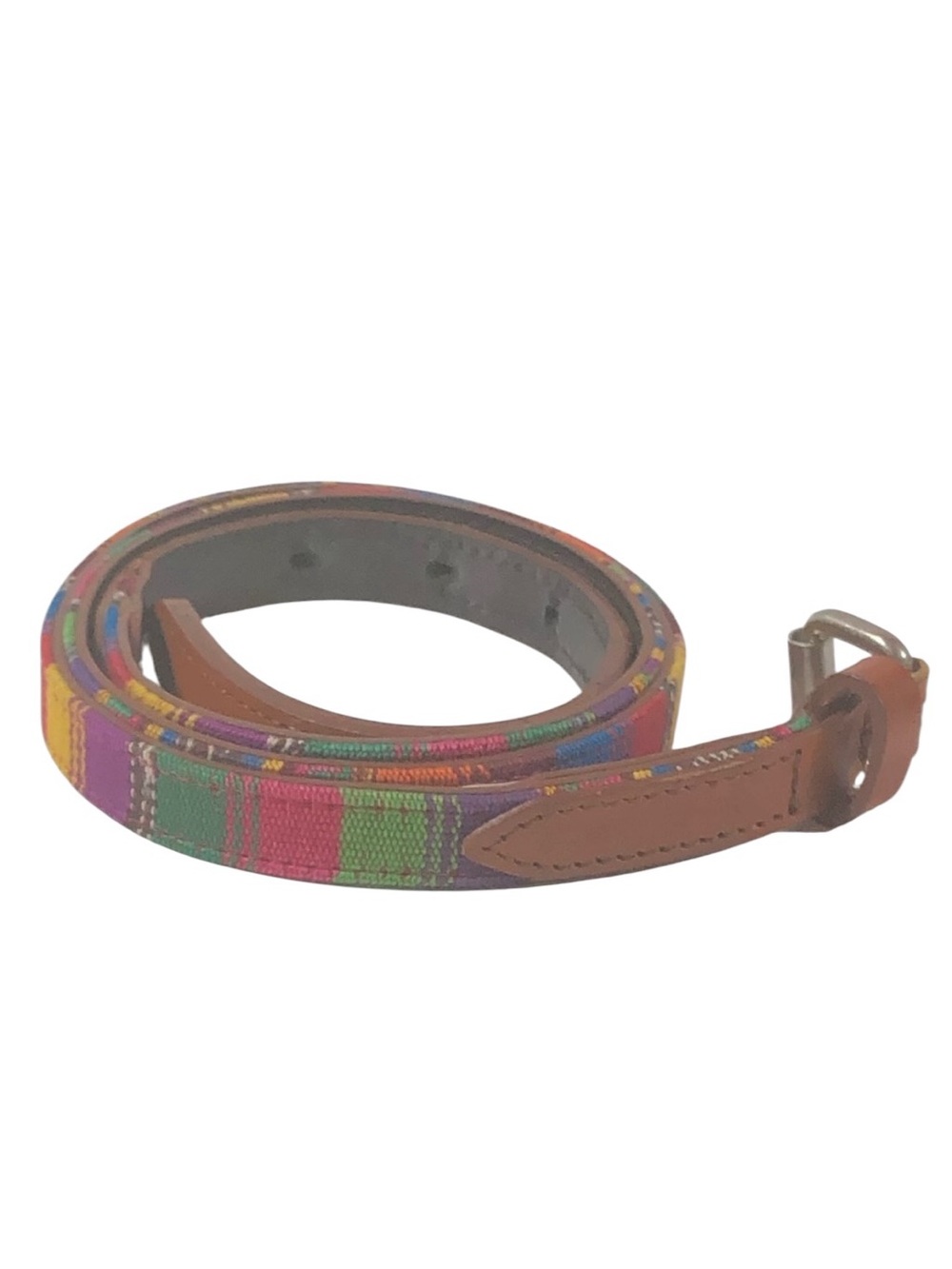 Target Colorful Faux Leather Belt with Silver Buckle
